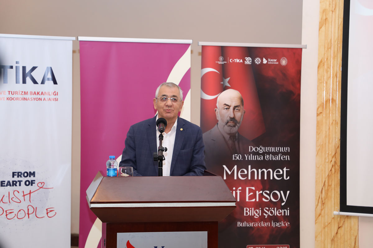 TURKSOY website writes about the scientific symposium dedicated to the 150th anniversary of the birth of Mehmet Akif Ersoy at Khazar University