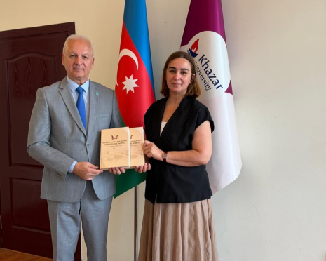 Beynəlxalq Türk Akademiyasının Prezidenti Prof. Dr. Şahin Mustafayev Xəzər Universitetində   