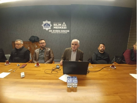 Presentation by Department Head at Aksaray Science Center