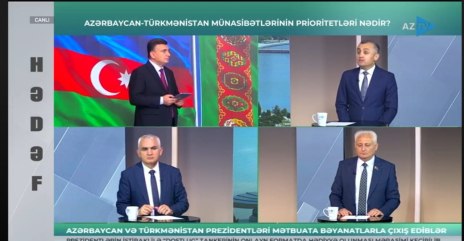 Departament müdiri AzTV- də  Azərbaycan-Türkmənistan münasibətləri müzakirəsində