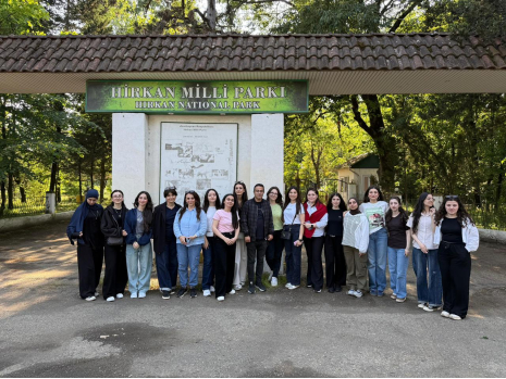 Xəzər Universitetinin müəllim və tələbə heyəti Hirkan Milli Parkında   