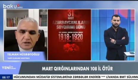 Departament müdiri Baku TV-də   