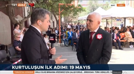 Departament müdiri TRT kanalında