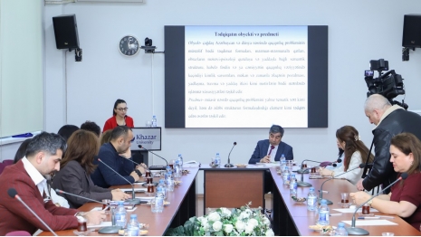 Doktorant Günay Yediyarlının dissertasiya işinin ilkin müzakirəsi