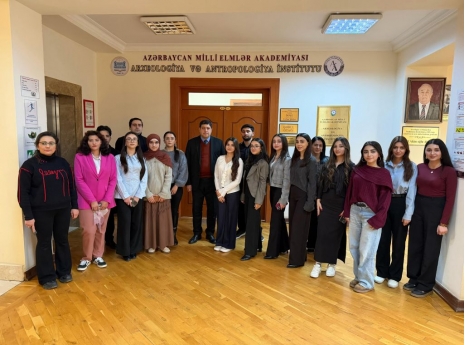 Khazar University Faculty and Students at Presentation Meeting of Archaeological Society at ANAS