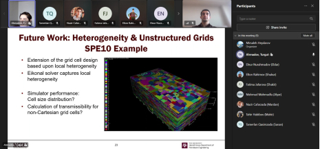 Texas A&M Universitetində təhsil alan doktorantın seminarı
