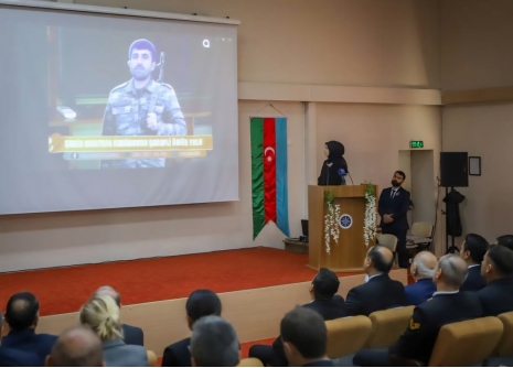 Prof. Acad. Hamlet Isakhanli at Opening of Conference Hall Named After Mustafa Karimov, Azerbaijani Martyr and Graduate of Ardahan University