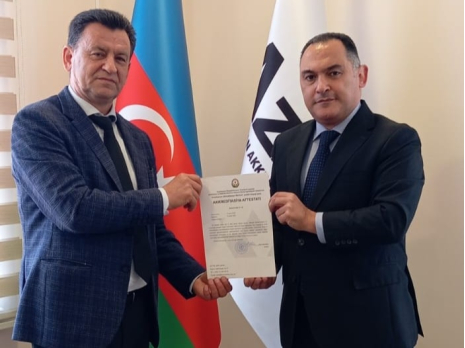 To the Director of the Construction Materials Scientific Research and Testing Laboratory of Khazar University Dr. Rasim Bayramli