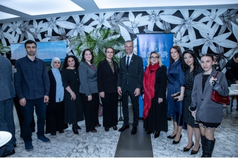 Khazar University Leadership Attends Event Dedicated to 108th Anniversary of Lithuania's Independence