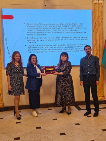 “İncəsənət sahəsində araşdırma istiqamətləri” və “Türk çağdaş dünyasında qadın rəssamlar” mövzularında seminarlar   