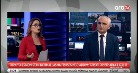 Department Director Gives Interviews to Turkish and Azerbaijani Television Channels