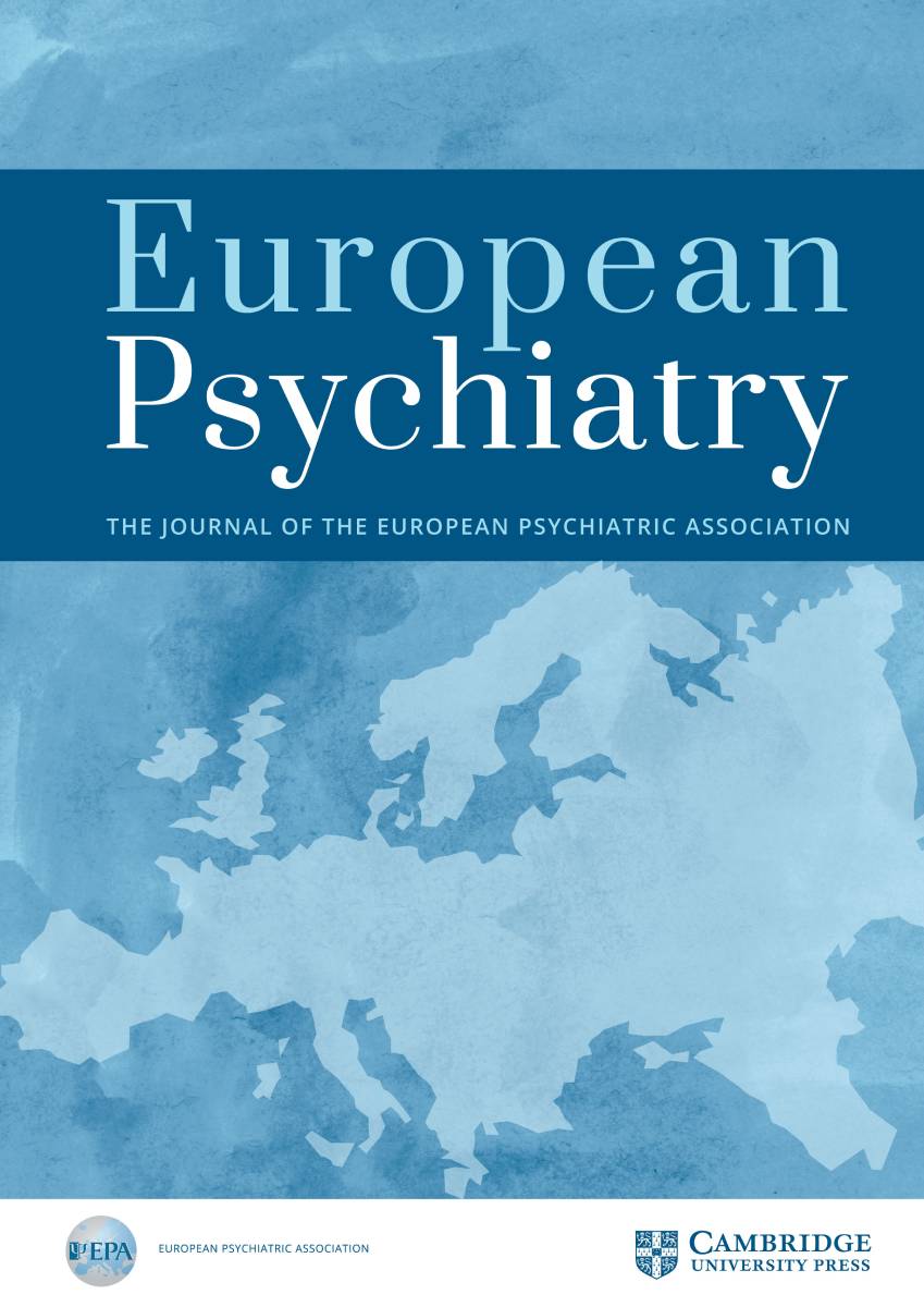 Articles by the lecturer of Psychology Department in the journals European Psychiatry and European Neuropsychopharmacology